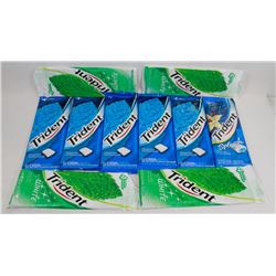10 ASSORTED PACKS OF TRIDENT GUM