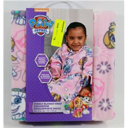 PAW PATROL CUDDLY BLANKET WRAP (43" X 43")