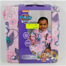 PAW PATROL CUDDLY BLANKET WRAP (43" X 43")