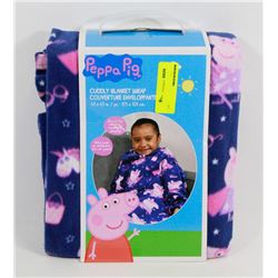PEPPA PIG CUDDLY BLANKET WRAP (43" X 43")