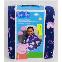 PEPPA PIG CUDDLY BLANKET WRAP (43" X 43")