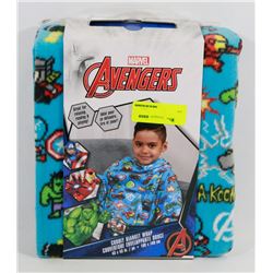 AVENGERS CUDDLY BLANKET WRAP (43" X 43")