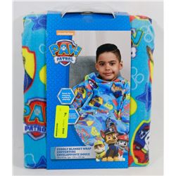PAW PATROL CUDDLY BLANKET WRAP (43" X 43")