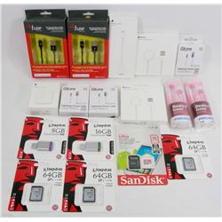 BAG OF ASSORTED ELECTRONICS INCLUDING USB CABLES