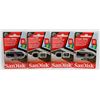 Image 1 : BAG OF 4 SANDISK 32GB USB FLASH DRIVES