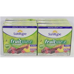 6 BOXES OF SUNRYPE FRUIT SOURCE SNACKS