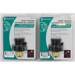 LOT OF TWO NEW INDOOR/ OUTDOOR LIGHT SENSORS
