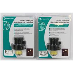 LOT OF TWO NEW INDOOR/ OUTDOOR LIGHT SENSORS