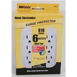 NEW WOODS 6 OUTLET SURGE PROTECTOR