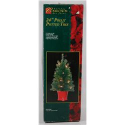 24" PRELIT POTTED CHRISTMAS TREE