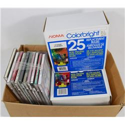 ASST'D XMAS CD'S AND REPLACEMENT BULBS