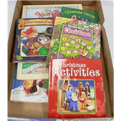 LOT OF CHILDRENS CHRISTMAS BOOKS, MUSIC AND STORY