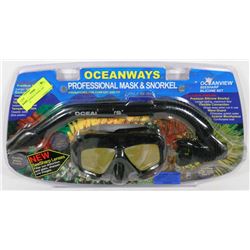 NEW OCEANWAYS MASK AND SNORKEL