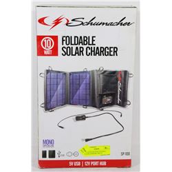 NEW SCHUMACHER FOLDABLE SOLAR CHARGER USB/12V