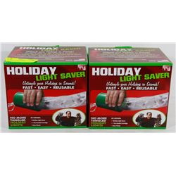 TWO NEW HOLIDAY LIGHT SAVER REUSABLE,