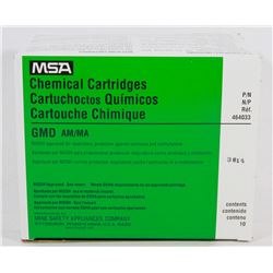 BOX OF MSA CHEMICAL CARTRIDGES