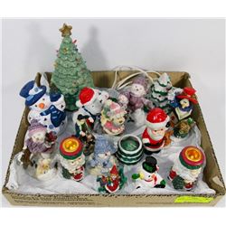 COLLECTION OF CHRISTMAS FIGURINES