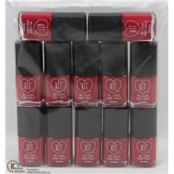 LOT OF 12 KIT NAIL LACQUER (15ML) BOTTLES