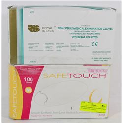 2 BOXES OF MEDICAL EXAMINATION GLOVES 150PCS TOTAL