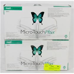2 BOXES OF ANSELL POWDER FREE LATEX EXAM GLOVES
