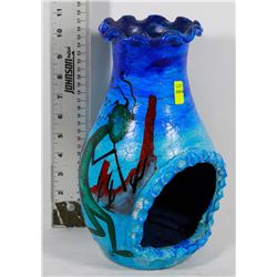 BLUE DECORATIVE CANDLE HOLDER
