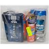 Image 1 : BAG OF SHAVING SUPPLIES AND BODY WASH