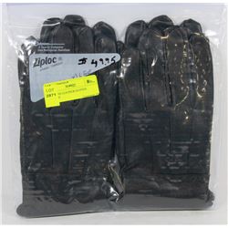 2PK MENS LEATHER GLOVES X-LARGE