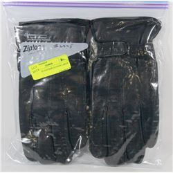 2PK MENS LEATHER GLOVES LARGE