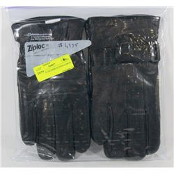 2PK MENS LEATHER GLOVES LARGE