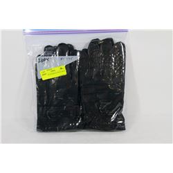 2PK MENS LEATHER GLOVES LARGE