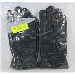 2PK MENS LEATHER GLOVES MEDIUM