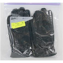 2PK MENS LEATHER GLOVES MEDIUM
