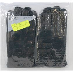 2PK MENS LEATHER GLOVES MEDIUM