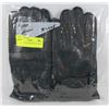 Image 1 : 2PK MENS LEATHER GLOVES SMALL