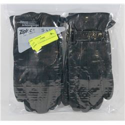 2PK MENS LEATHER GLOVES SMALL