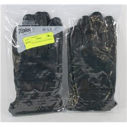 2PK MENS LEATHER GLOVES SMALL
