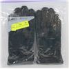 Image 1 : 2PK MENS LEATHER GLOVES SMALL