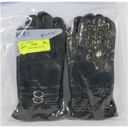 2PK LADIES LEATHER GLOVES X-LARGE