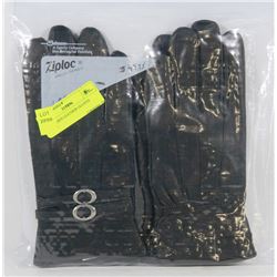 2PK LADIES LEATHER GLOVES LARGE