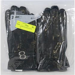 2PK LADIES LEATHER GLOVES LARGE