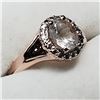 Image 1 : 8) ROSE GOLD-PLATED STERLING SILVER RING SIZE 7.25