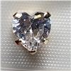 Image 2 : 12) 9K YELLOW GOLD CUBIC ZIRCONIA HEART EARRINGS