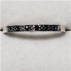 18) STERLING SILVER MARCASITE RING SIZE 8