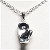 Image 1 : 23) STERLING SILVER GLOVE PENDANT NECKLACE