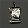 Image 1 : 25) STERLING SILVER DIPLOMA PENDANT