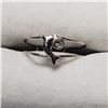 Image 1 : 30)STERLING SILVER CZ DOLPHIN RING SIZE ADJUSTABLE