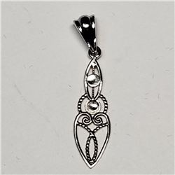 42) STERLING SILVER ARROW PENDANT