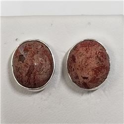 63) STERLING SILVER GEMSTONE EARRINGS