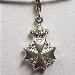 66) STERLING SILVER NECKLACE