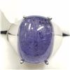 Image 1 : 75) STERLING SILVER GEMSTONE RING SIZE 7